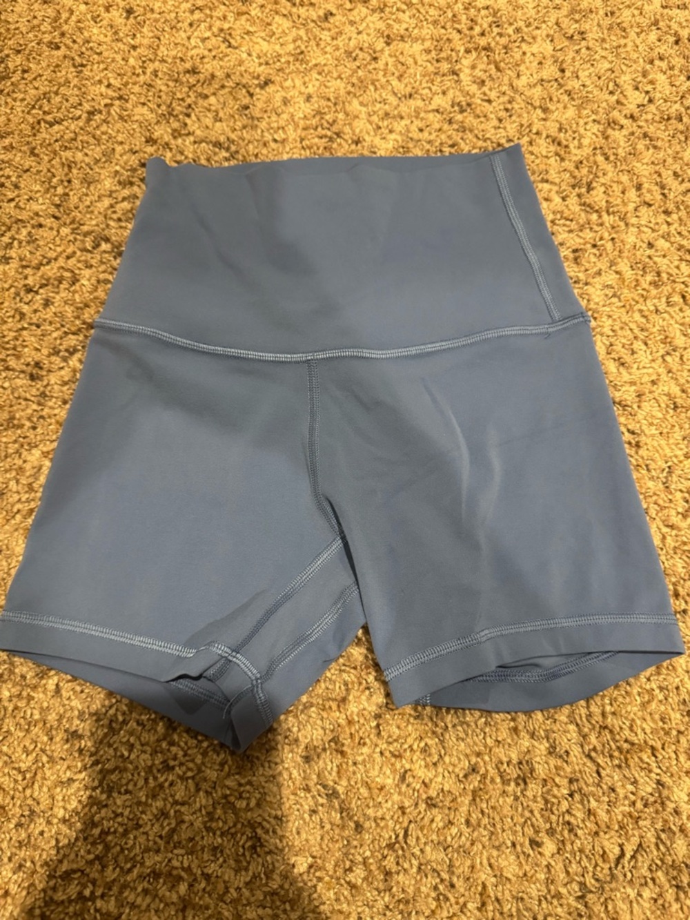 lululemon athletica Slate Blue High-Rise Athletic Bike Shorts